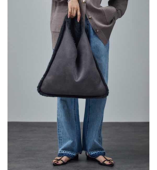 SALON adam et rope'「【HELEN MOORE（ヘレンムーア）】フェイクムートンリバーシブルバッグ」|トートバッグ|