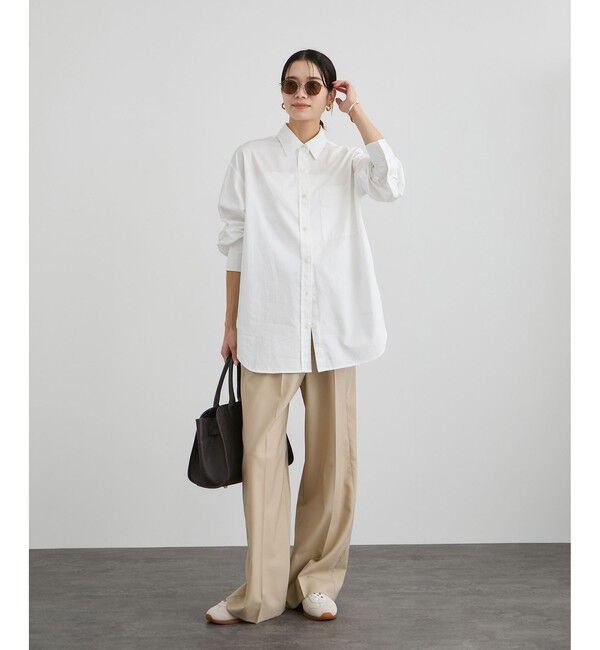 SALON adam et rope'「オーバーダイコットンサテンシャツ」|シャツ・ブラウス|