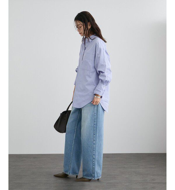 SALON adam et rope'「オーバーダイコットンサテンシャツ」|シャツ・ブラウス|