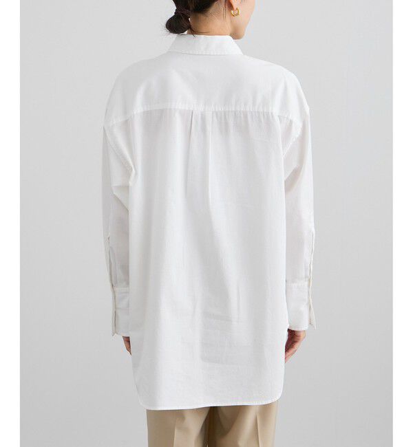 SALON adam et rope'「オーバーダイコットンサテンシャツ」|シャツ・ブラウス|