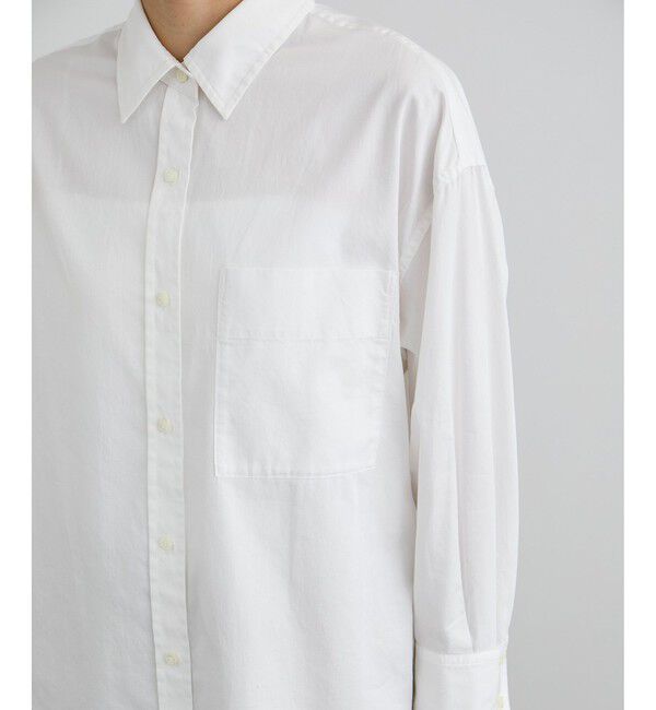 SALON adam et rope'「オーバーダイコットンサテンシャツ」|シャツ・ブラウス|