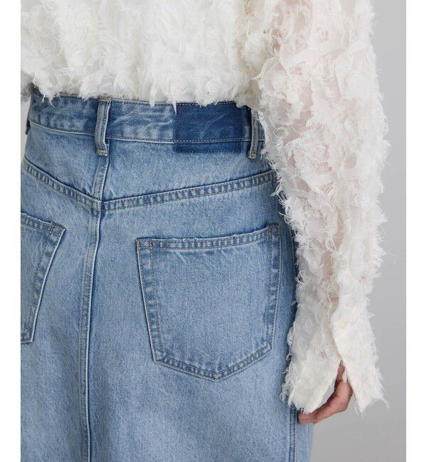 SALON adam et rope'「【WEB限定】リメイクライクデニムスカート」|スカート|