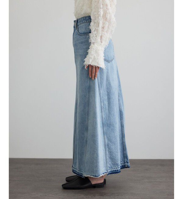 SALON adam et rope'「【WEB限定】リメイクライクデニムスカート」|スカート|
