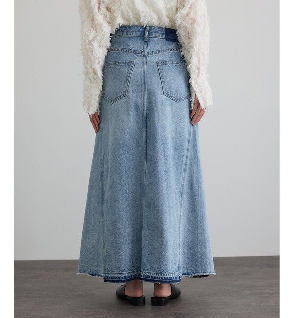 SALON adam et rope'「【WEB限定】リメイクライクデニムスカート」|スカート|
