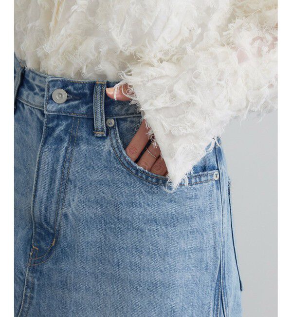 SALON adam et rope'「【WEB限定】リメイクライクデニムスカート」|スカート|