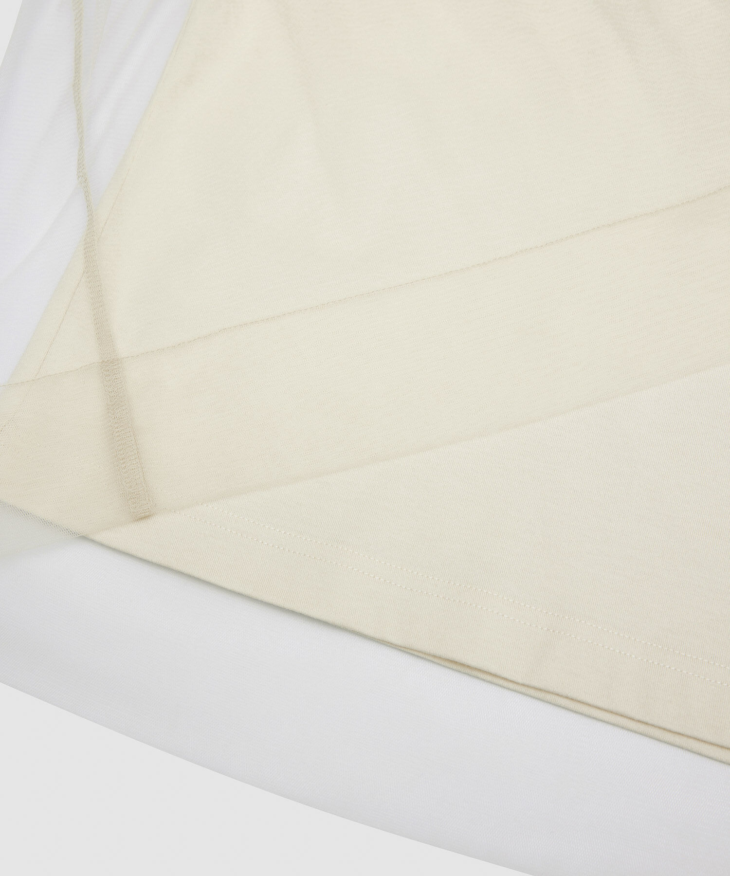 ROPE「チュールレイヤードブラウスライクカットソー」|Tシャツ・カットソー|