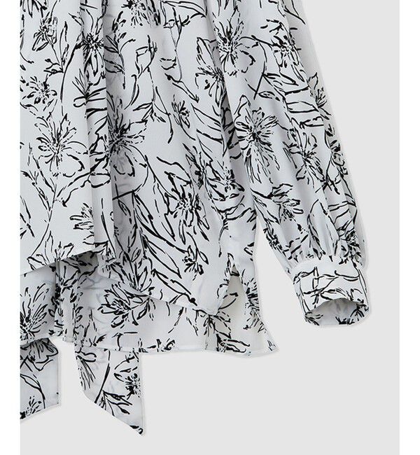 ROPE「ハンドフラワーバックタイブラウス/セットアップ対応」|シャツ・ブラウス|