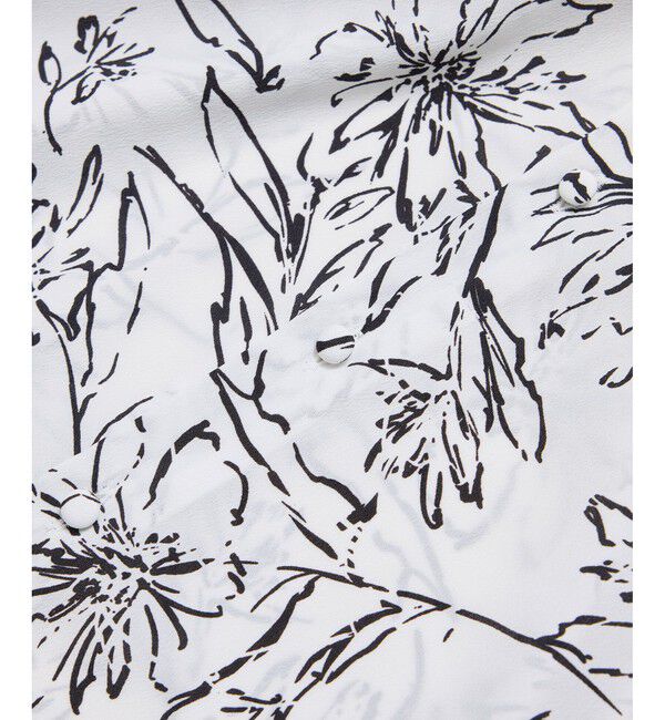 ROPE「ハンドフラワーバックタイブラウス/セットアップ対応」|シャツ・ブラウス|