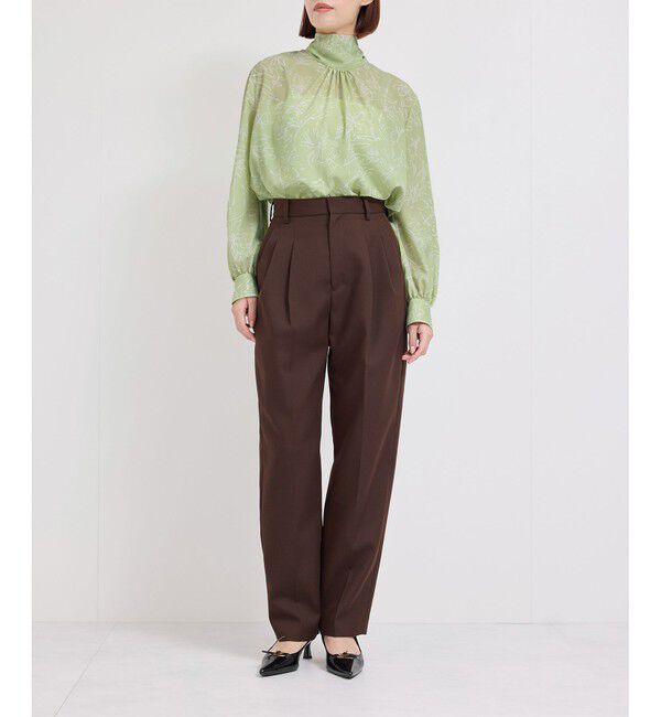 ROPE「ハンドフラワーバックタイブラウス/セットアップ対応」|シャツ・ブラウス|