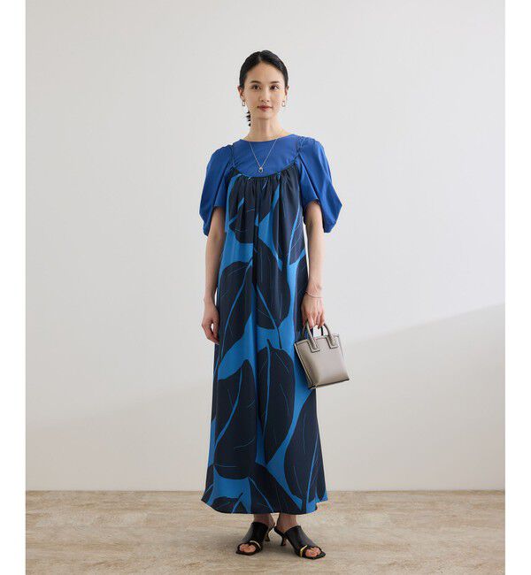 ROPE「【洗える】エクスペンド リーフキャミワンピース【DEVEAUX（デヴォー）】」|ワンピース|