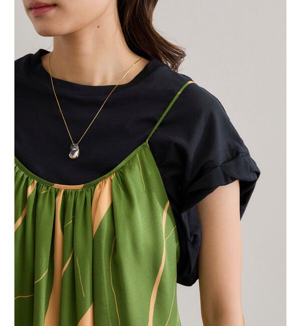 ROPE「【洗える】エクスペンド リーフキャミワンピース【DEVEAUX（デヴォー）】」|ワンピース|