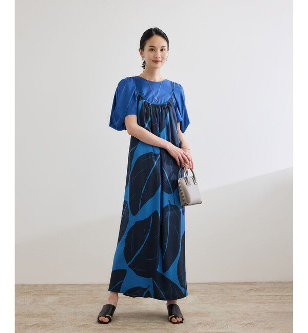 ROPE「【洗える】エクスペンド リーフキャミワンピース【DEVEAUX（デヴォー）】」|ワンピース|