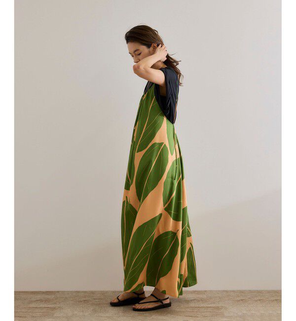 ROPE「【洗える】エクスペンド リーフキャミワンピース【DEVEAUX（デヴォー）】」|ワンピース|