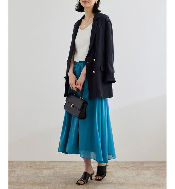 ROPE「尾州リネンダブルブレストジャケット」|テーラードジャケット|