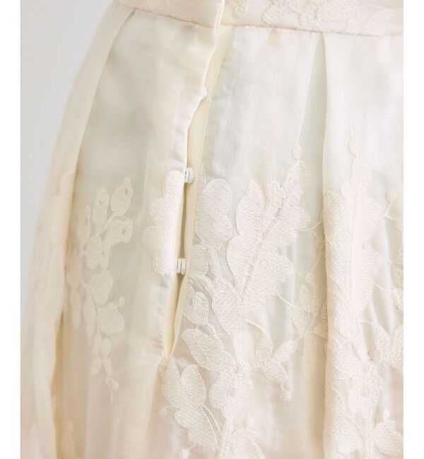 ROPE「フラワーエンブロイダリースカート/セットアップ対応」|スカート|