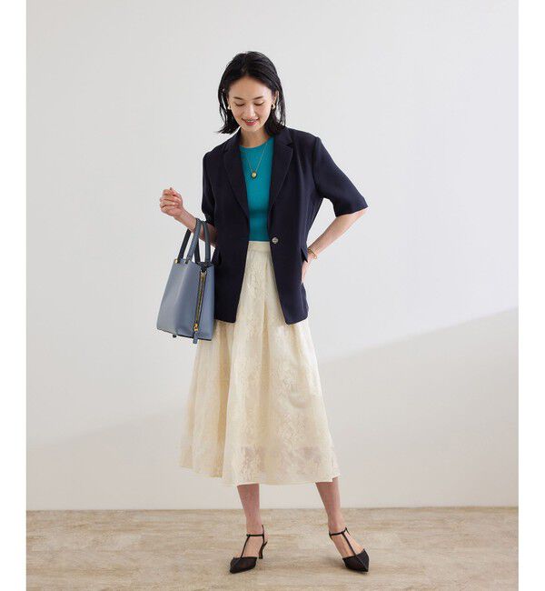 ROPE「フラワーエンブロイダリースカート/セットアップ対応」|スカート|