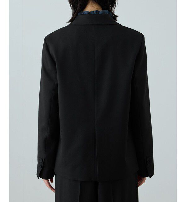 ROPE「トリアセツイル シングルテーラードジャケット(デニムライク)/セットアップ対応」|テーラードジャケット|