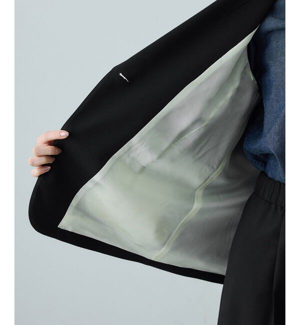 ROPE「トリアセツイル シングルテーラードジャケット(デニムライク)/セットアップ対応」|テーラードジャケット|