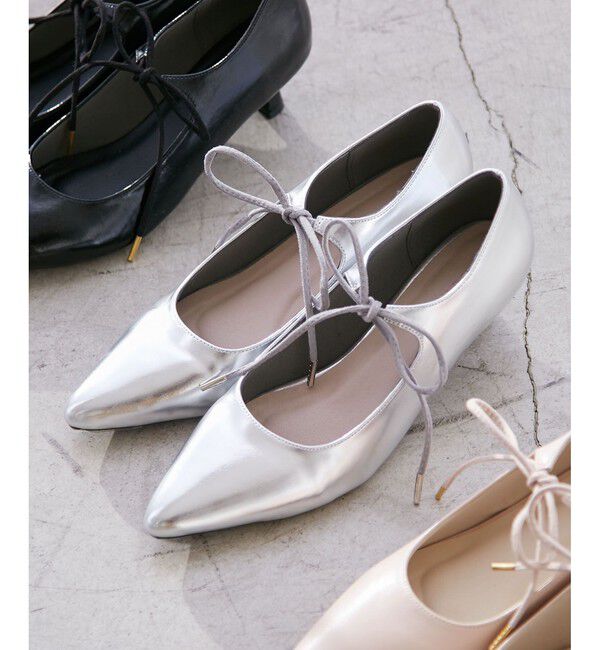 VIS「リボンヒールパンプス」|パンプス|