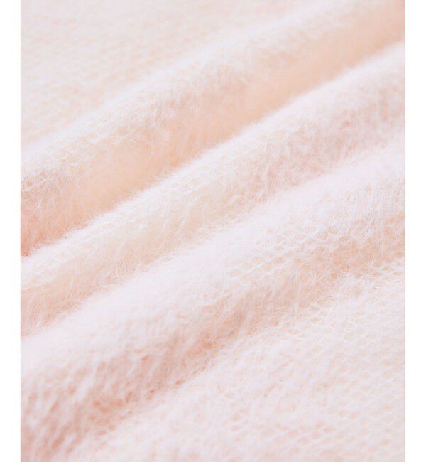 VIS「フラワーモチーフフェザーシアーニット」|ニット・セーター|