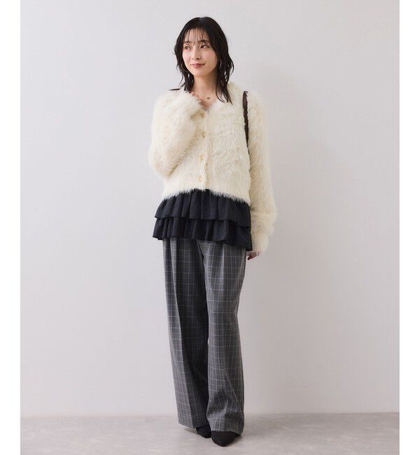 VIS「ラビットライクVネックカーディガン/イージーケア・WEB限定カラー」|カーディガン|