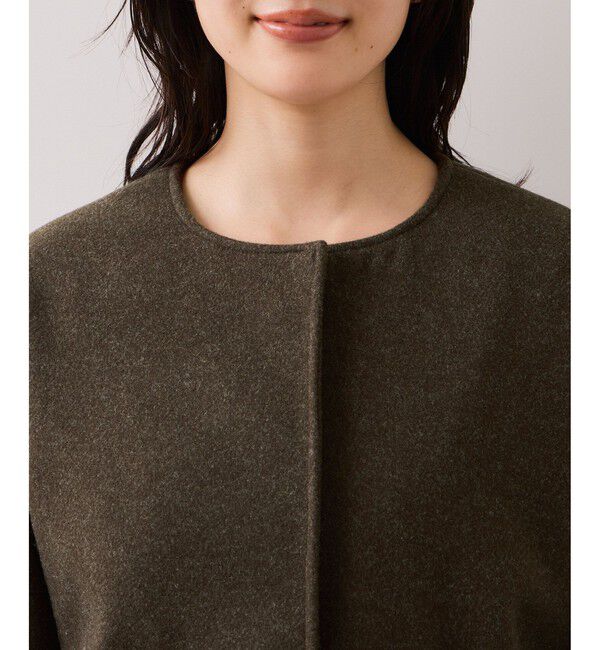 VIS「【WEB限定】ボアポケットノーカラーコート」|その他|