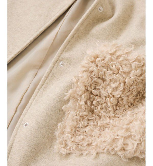 VIS「【WEB限定】ボアポケットノーカラーコート」|その他|