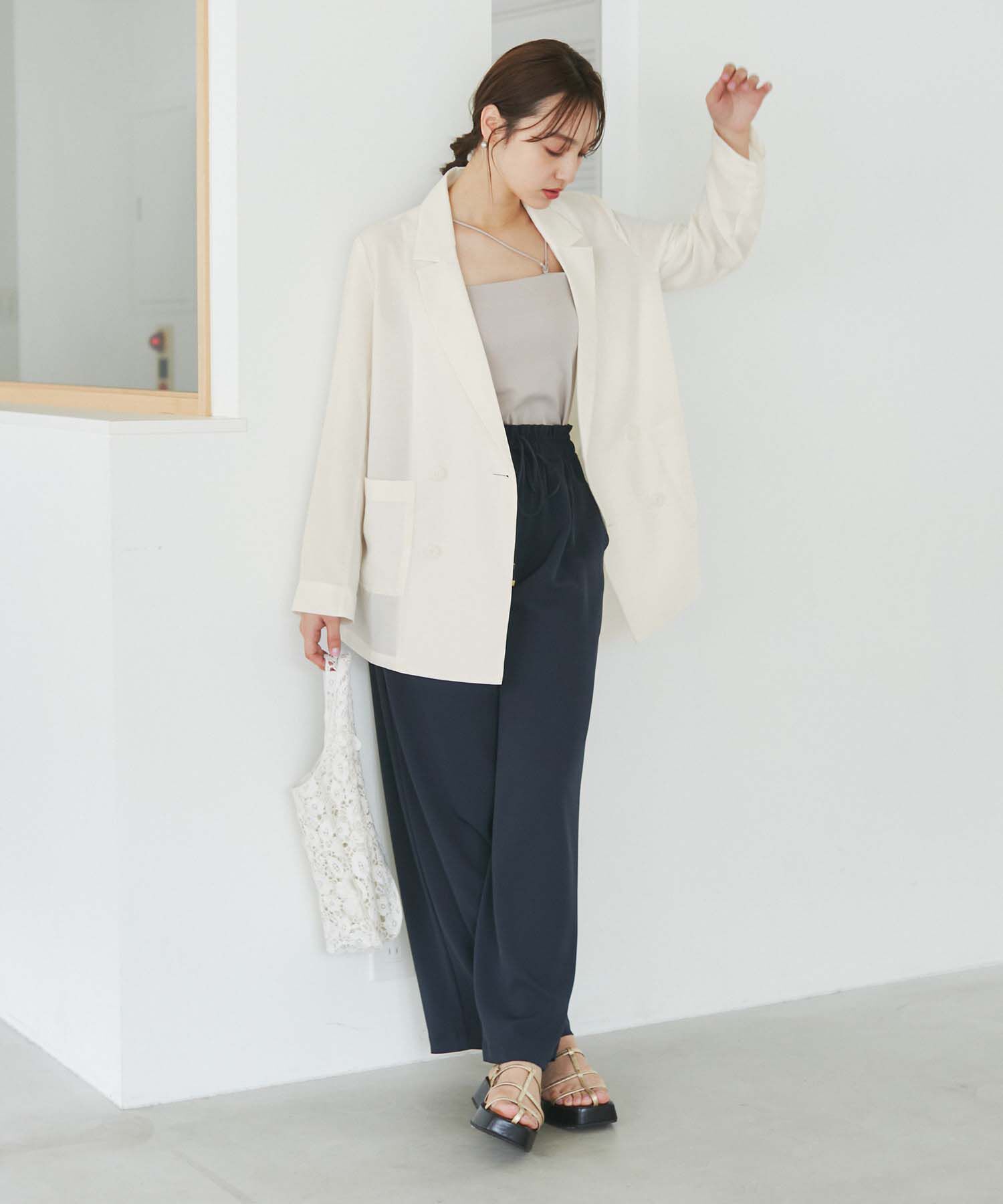 Rope&rsquo;Picnic「シアージャケット」|テーラードジャケット|