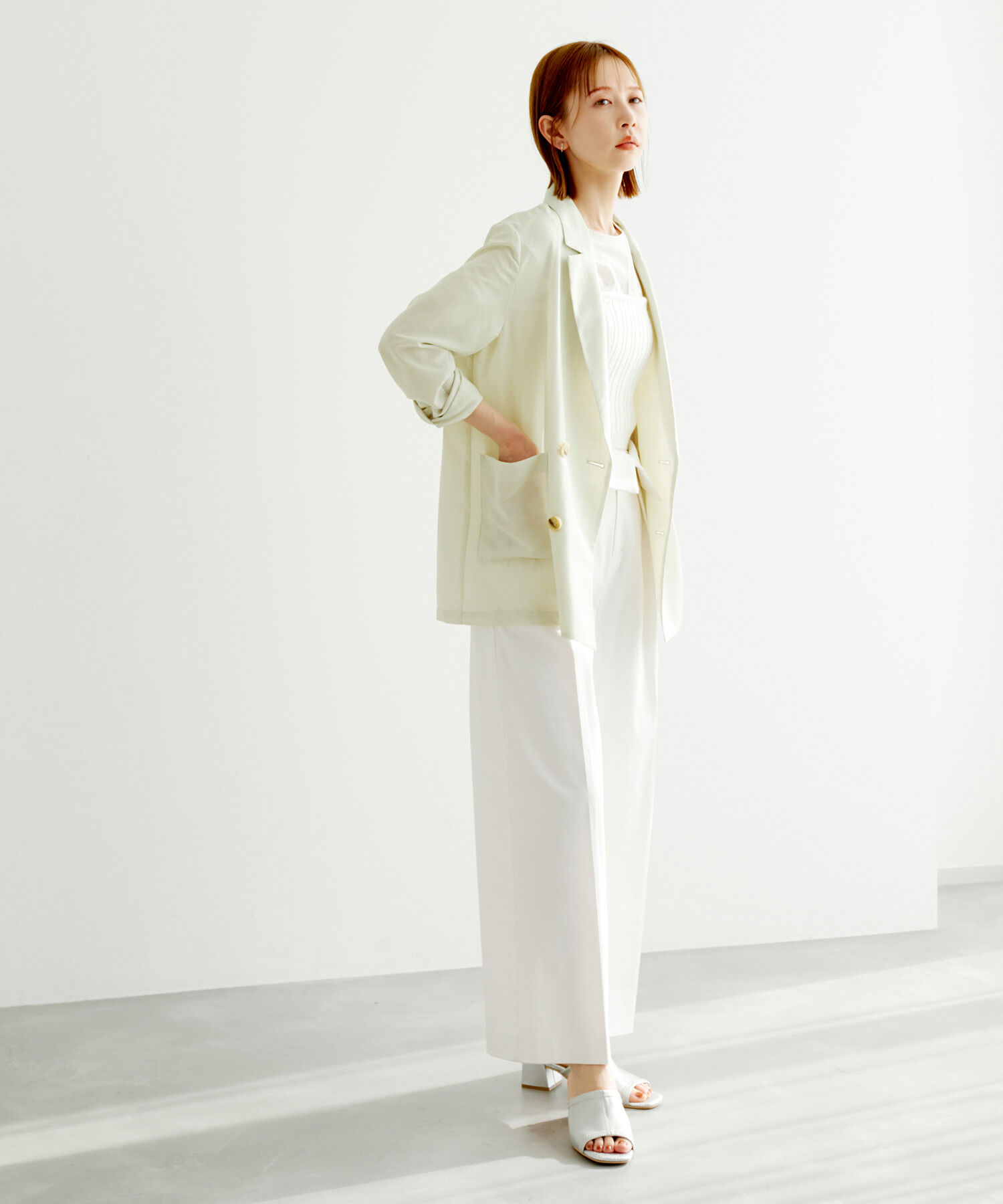 Rope&rsquo;Picnic「シアージャケット」|テーラードジャケット|