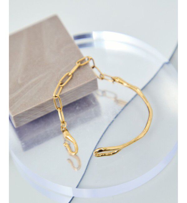 ROPE PICNIC PASSAGE「ステンレスデザインバングル」|ブレスレット・バングル|ゴールド(90)