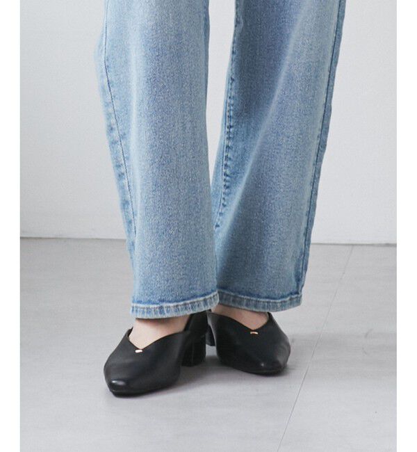 ROPE PICNIC PASSAGE「Vカットソフトバブーシュ」|パンプス|