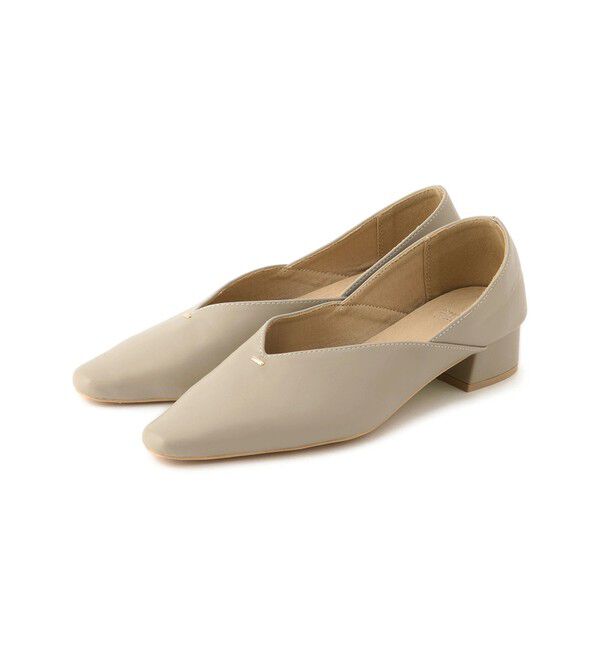 ROPE PICNIC PASSAGE「Vカットソフトバブーシュ」|パンプス|