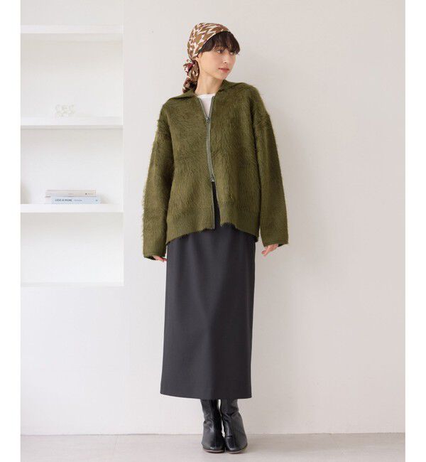 Rope&rsquo;Picnic「【WEB限定】Wジップシャギーニットブルゾン」|ブルゾン・スタジャン|