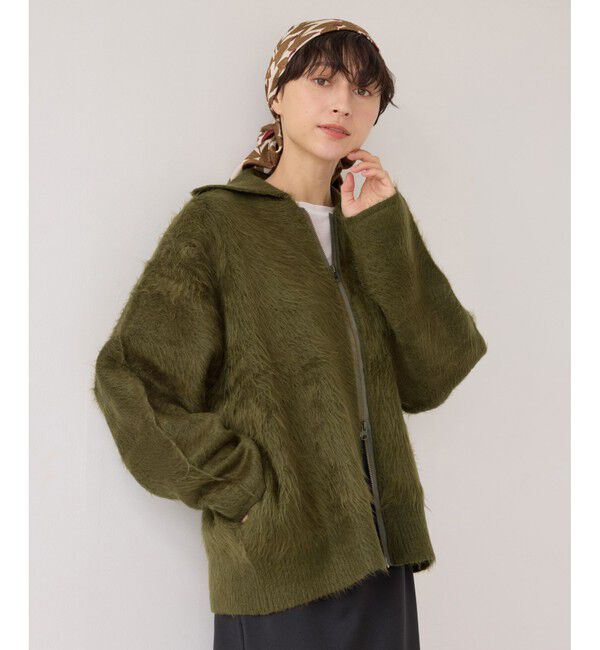 Rope&rsquo;Picnic「【WEB限定】Wジップシャギーニットブルゾン」|ブルゾン・スタジャン|