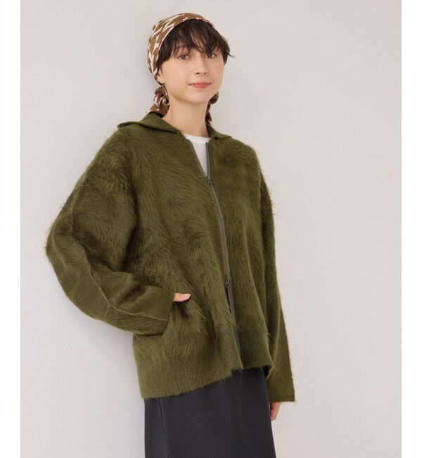 Rope&rsquo;Picnic「【WEB限定】Wジップシャギーニットブルゾン」|ブルゾン・スタジャン|