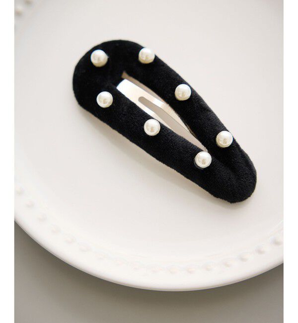 ROPE PICNIC PASSAGE「パール付きベロアパテッドスリーピン」|その他|