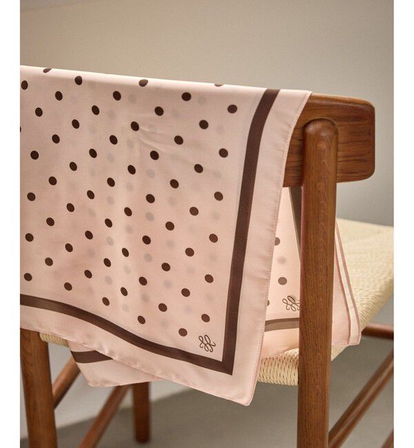 ROPE PICNIC PASSAGE「ドット柄スカーフ」|バンダナ・スカーフ|ピンク(63)