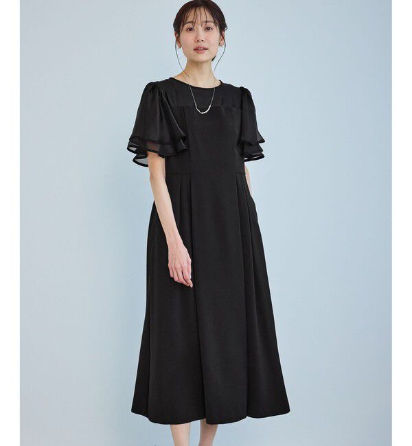 Rope&rsquo;Picnic「【Mon E&rsquo;toile/モンエトワール】フレア袖ビスチェデザインワンピース」|ドレス|