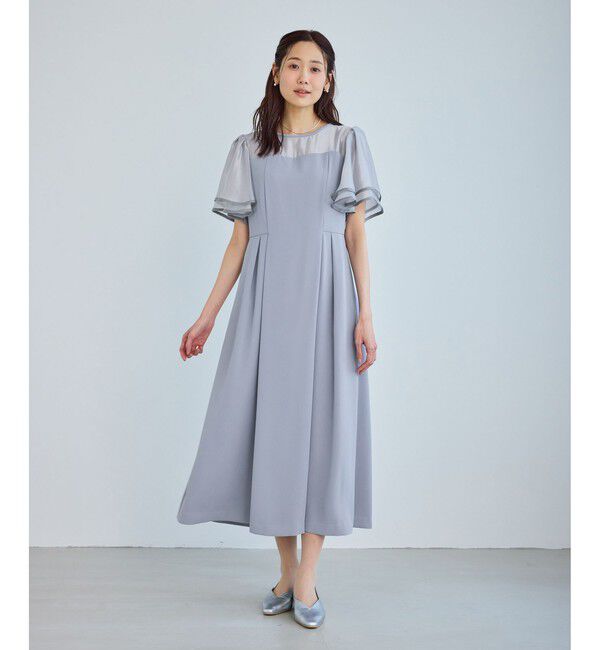 Rope&rsquo;Picnic「【Mon E&rsquo;toile/モンエトワール】フレア袖ビスチェデザインワンピース」|ドレス|