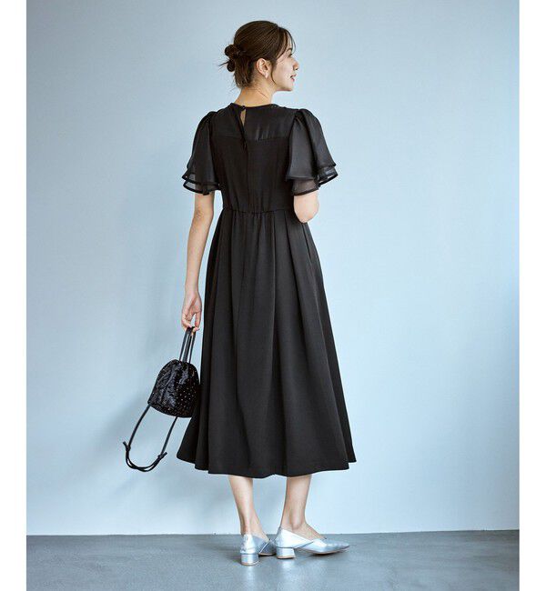 Rope&rsquo;Picnic「【Mon E&rsquo;toile/モンエトワール】フレア袖ビスチェデザインワンピース」|ドレス|