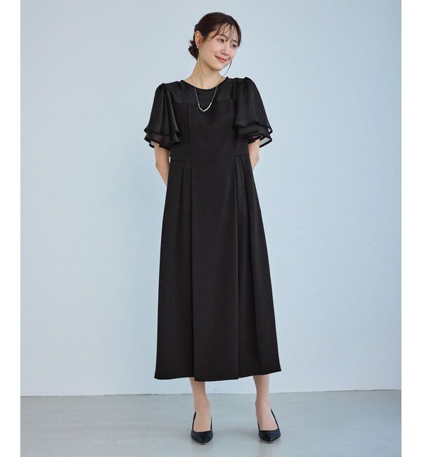 Rope&rsquo;Picnic「【Mon E&rsquo;toile/モンエトワール】フレア袖ビスチェデザインワンピース」|ドレス|