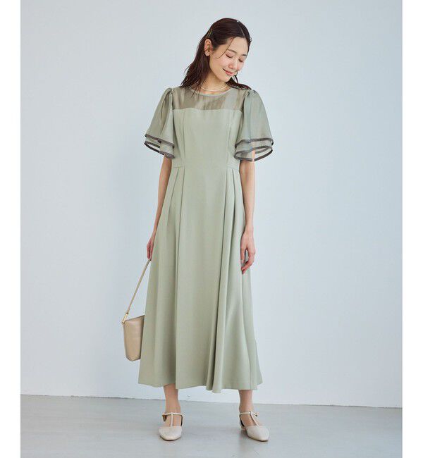 Rope&rsquo;Picnic「【Mon E&rsquo;toile/モンエトワール】フレア袖ビスチェデザインワンピース」|ドレス|