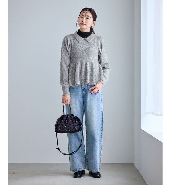 Rope&rsquo;Picnic「アンゴラ混ペプラムニット」|ニット・セーター|