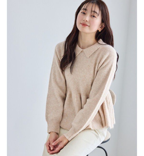 Rope&rsquo;Picnic「アンゴラ混ペプラムニット」|ニット・セーター|