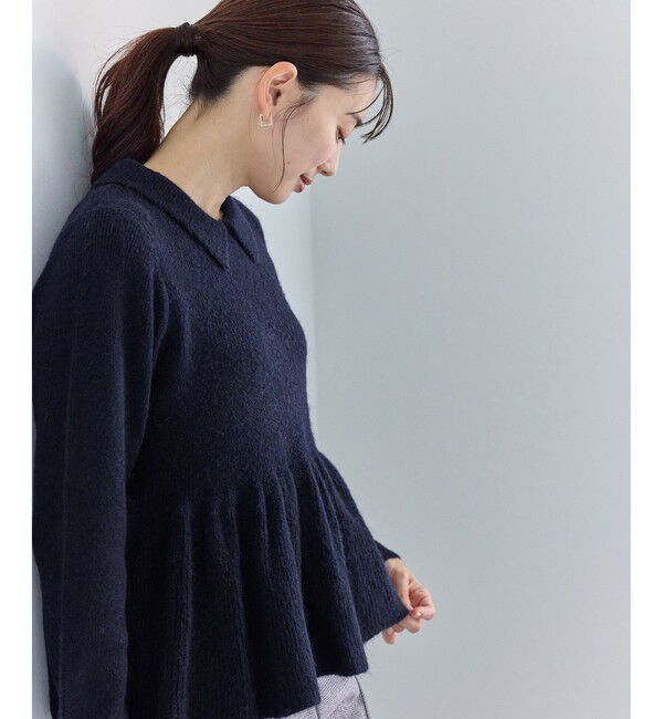 Rope&rsquo;Picnic「アンゴラ混ペプラムニット」|ニット・セーター|