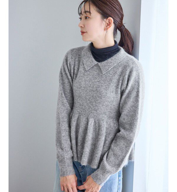 Rope&rsquo;Picnic「アンゴラ混ペプラムニット」|ニット・セーター|