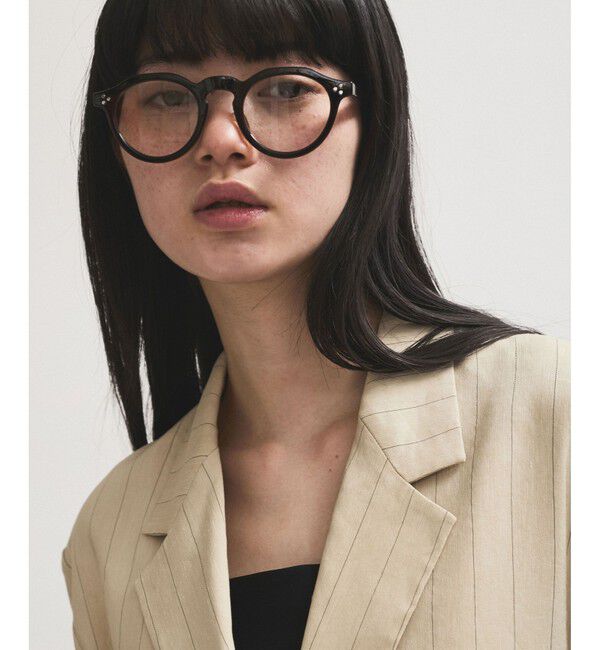 ADAM ET ROPE'「【WEB限定】クラウンパントフラットレンズサングラス」|サングラス|コゲ茶メイン