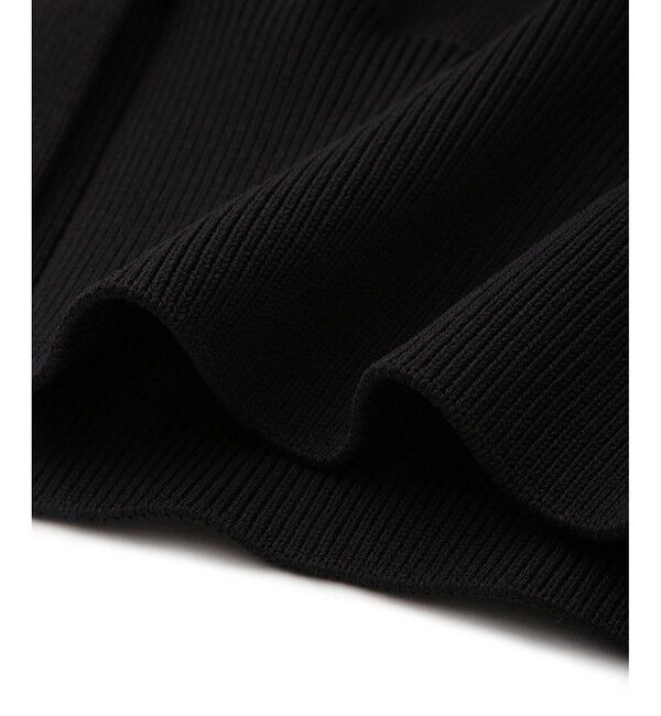 ADAM ET ROPE'「【サステナブル】カラー付きハーフスリーブカーディガン」|カーディガン|