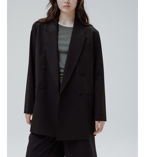 ADAM ET ROPE'「【サステナブル】ダブルブレストジャケット」|テーラードジャケット|
