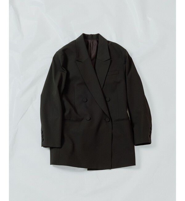 ADAM ET ROPE'「【サステナブル】ダブルブレストジャケット」|テーラードジャケット|